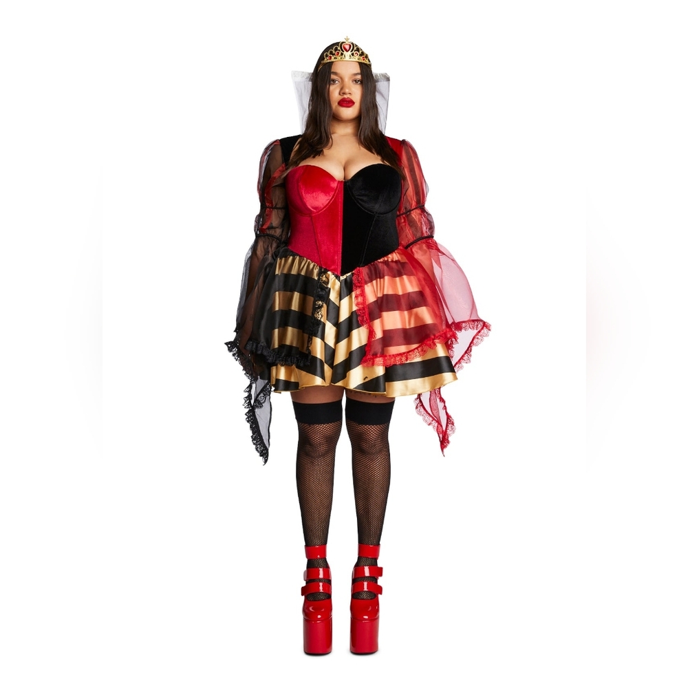 DollsKill Fury Queen Costume 3x (Queen of Hearts)